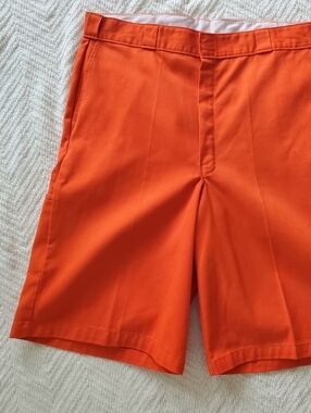 Orange Dickies Work Shorts Men's Y2K Classic